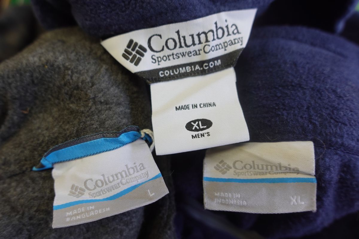 FLC-BN20 コロンビア Columbia フリース フルジップジャケット ワンポイント¥1~ビンテージUSA古着卸セット業者まとめ_画像2