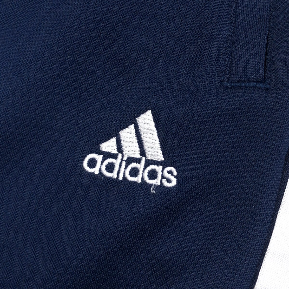 美品 adidas アディダス スリーライン ジャージ ロング パンツ S 濃紺 ネイビー トラックパンツ トレーニング スポーツ レディース 婦人_画像4