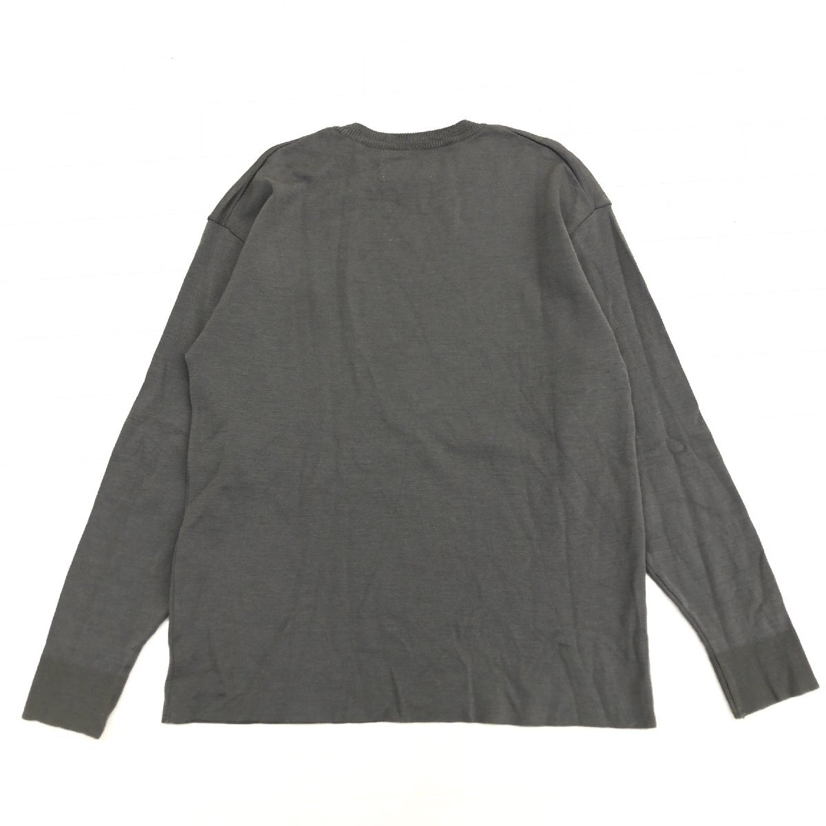 UNITED TOKYO ユナイテッドトウキョウ ウール ニット セーター 3(L) カーキ オリーブ 新潟製 日本製 カジュアル 国内正規品 メンズ 紳士_画像2