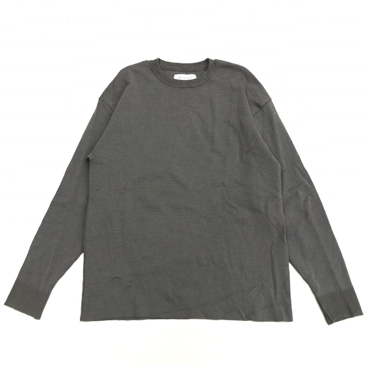 UNITED TOKYO ユナイテッドトウキョウ ウール ニット セーター 3(L) カーキ オリーブ 新潟製 日本製 カジュアル 国内正規品 メンズ 紳士_画像1