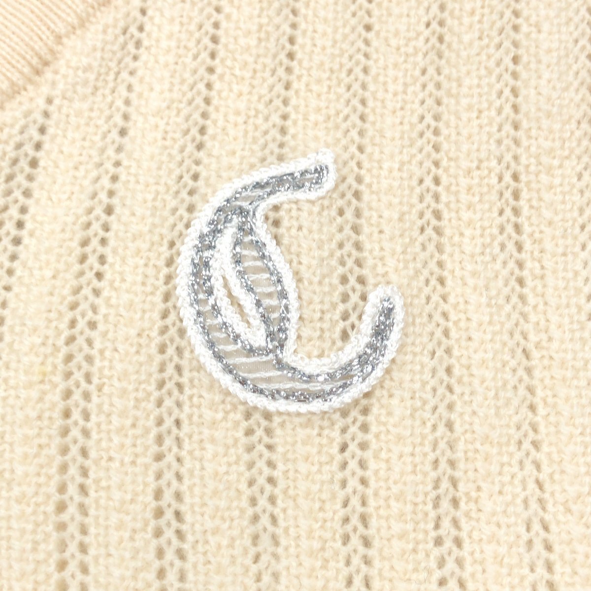 Callaway キャロウェイ ウール100% ゴルフベスト M 白 ホワイト セーター チョッキ ゴルフウェア インナーウェア レディース 婦人_画像4