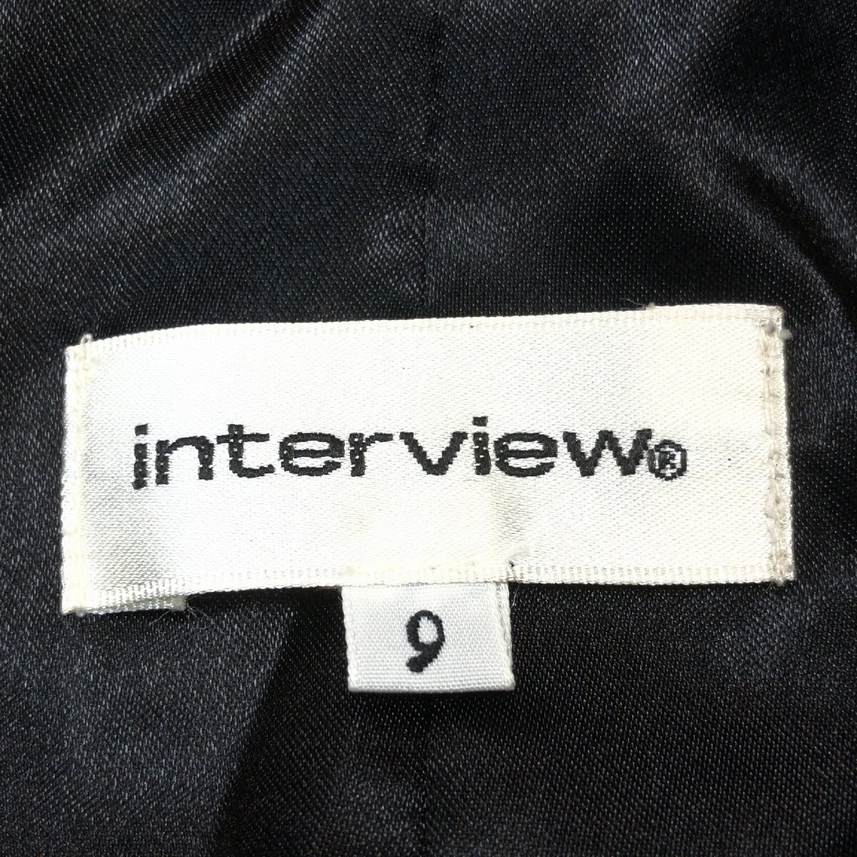 ●interview インタビュー ふわふわ ラビットファー ジャケット 9AR(M相応) 黒 ブラック 毛皮 Y2K archive グランジ パンク レディース_画像4