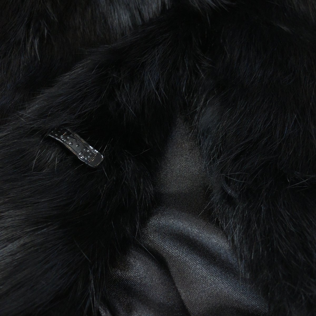 ●interview インタビュー ふわふわ ラビットファー ジャケット 9AR(M相応) 黒 ブラック 毛皮 Y2K archive グランジ パンク レディース_画像7