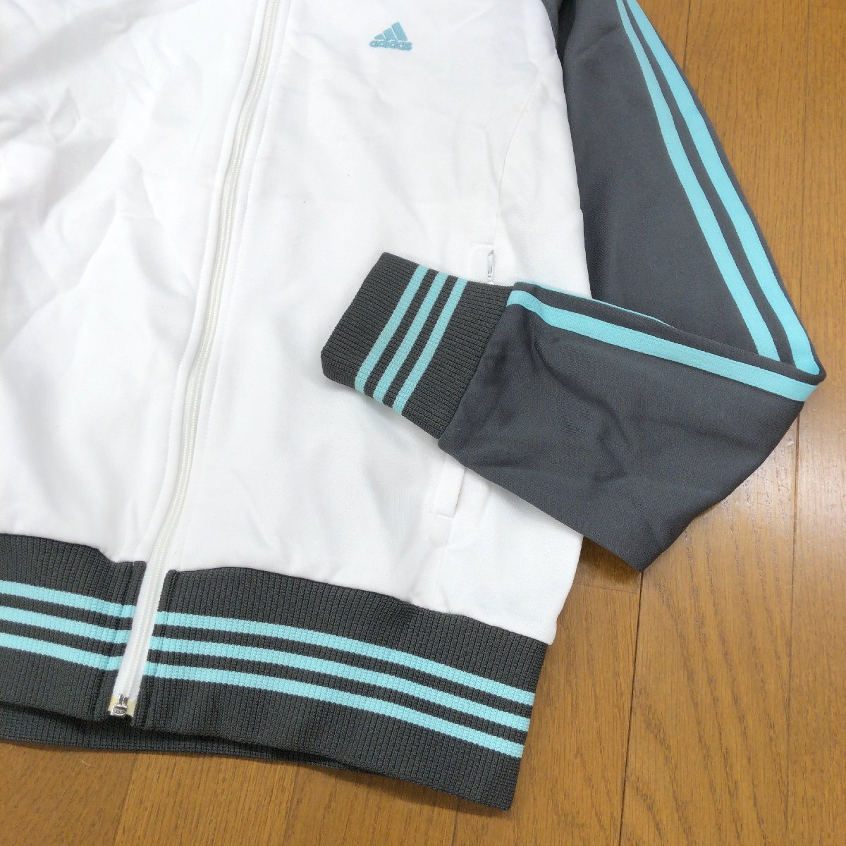 adidas アディダス スリーライン ジャージ ジャケット L トラックジャケット 羽織り トレーニング スポーツ レディース 婦人_画像7
