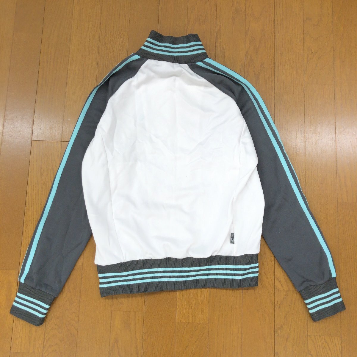 adidas アディダス スリーライン ジャージ ジャケット L トラックジャケット 羽織り トレーニング スポーツ レディース 婦人_画像2