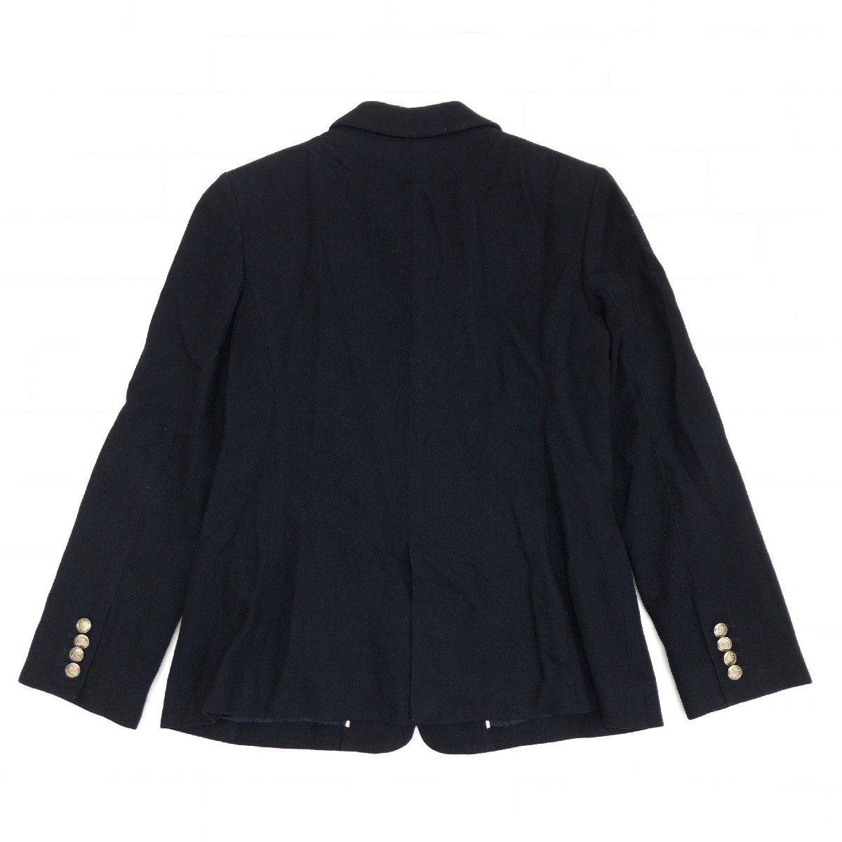 ●Leilian レリアン 上質 カシミヤ100% テーラードジャケット 11(L) 濃紺 ネイビー ウールジャケット 羽織り レディース カシミア_画像2