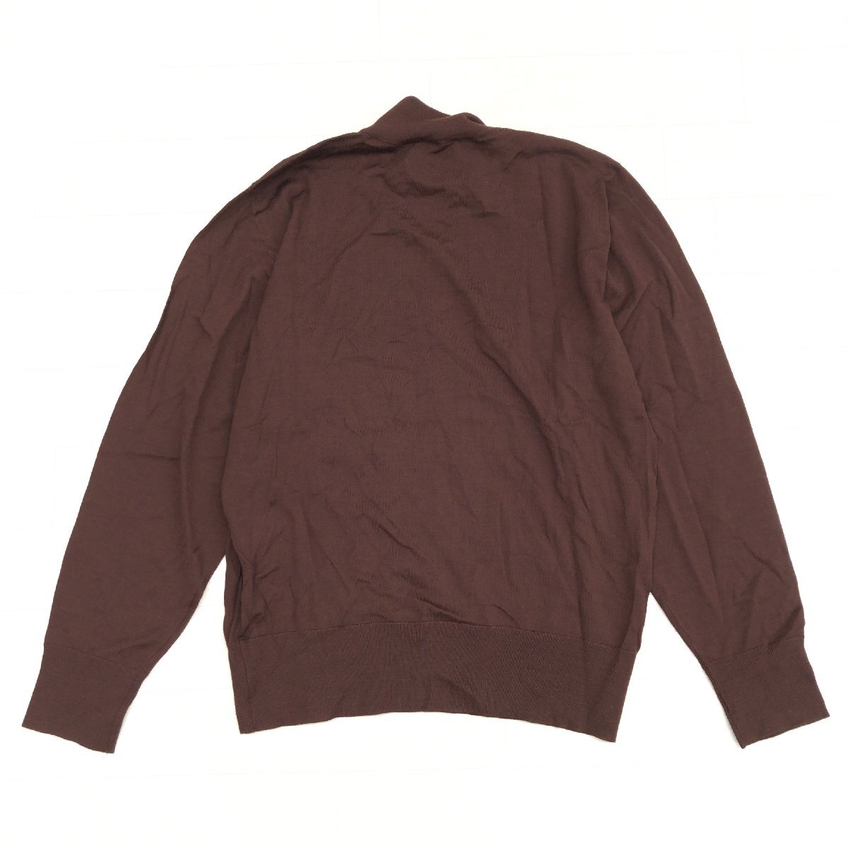 美品 伊製 GEMMA Leilian レリアン ウール100% ハイネック ニット セーター 9(M) ブラウン イタリア製 カットソー 長袖 レディース 婦人_画像2