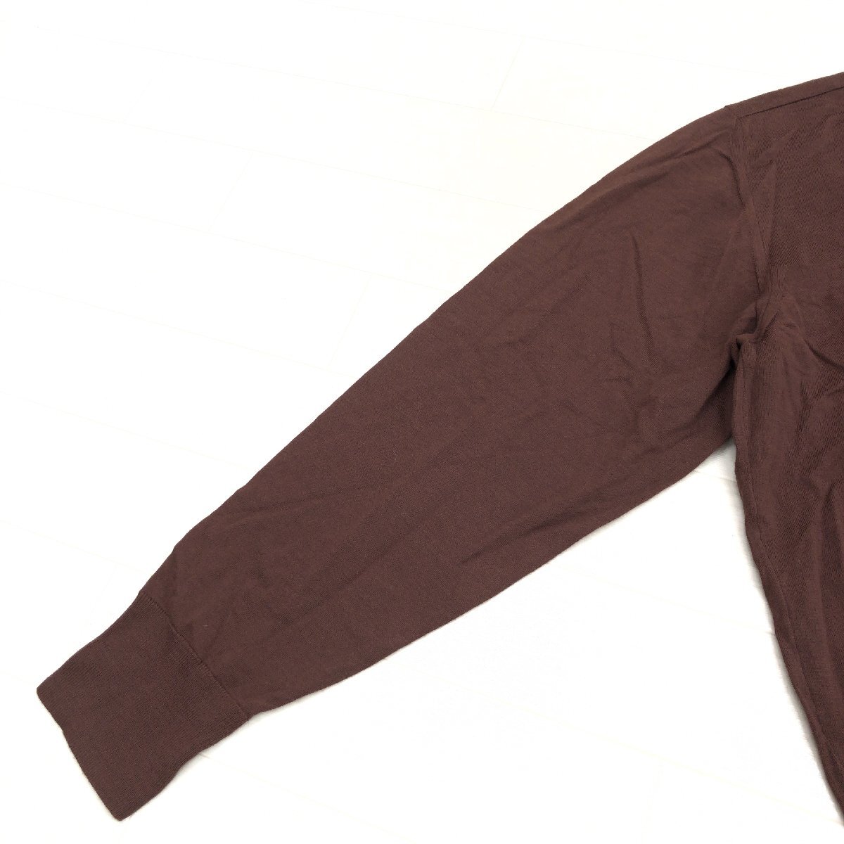 美品 伊製 GEMMA Leilian レリアン ウール100% ハイネック ニット セーター 9(M) ブラウン イタリア製 カットソー 長袖 レディース 婦人_画像5