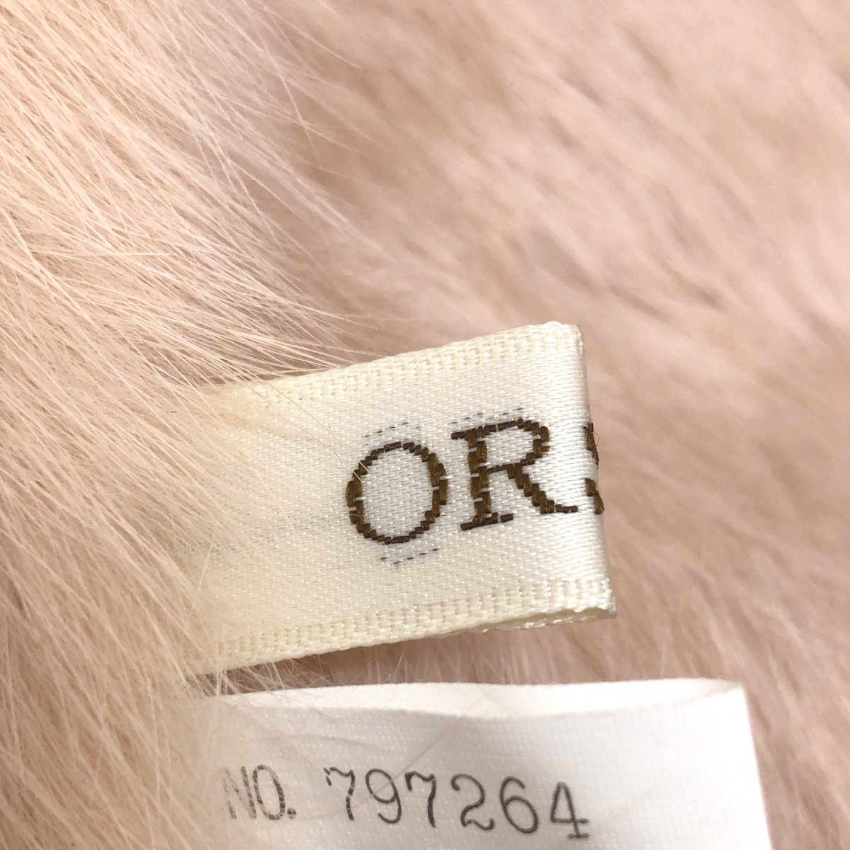 ●ORSAY オルセー ふわふわ 兎革 ラビットムートン ショートコート 40(L) ピンク系 ジャケット ラビットファー 毛皮 y2k archive グランジ_画像4