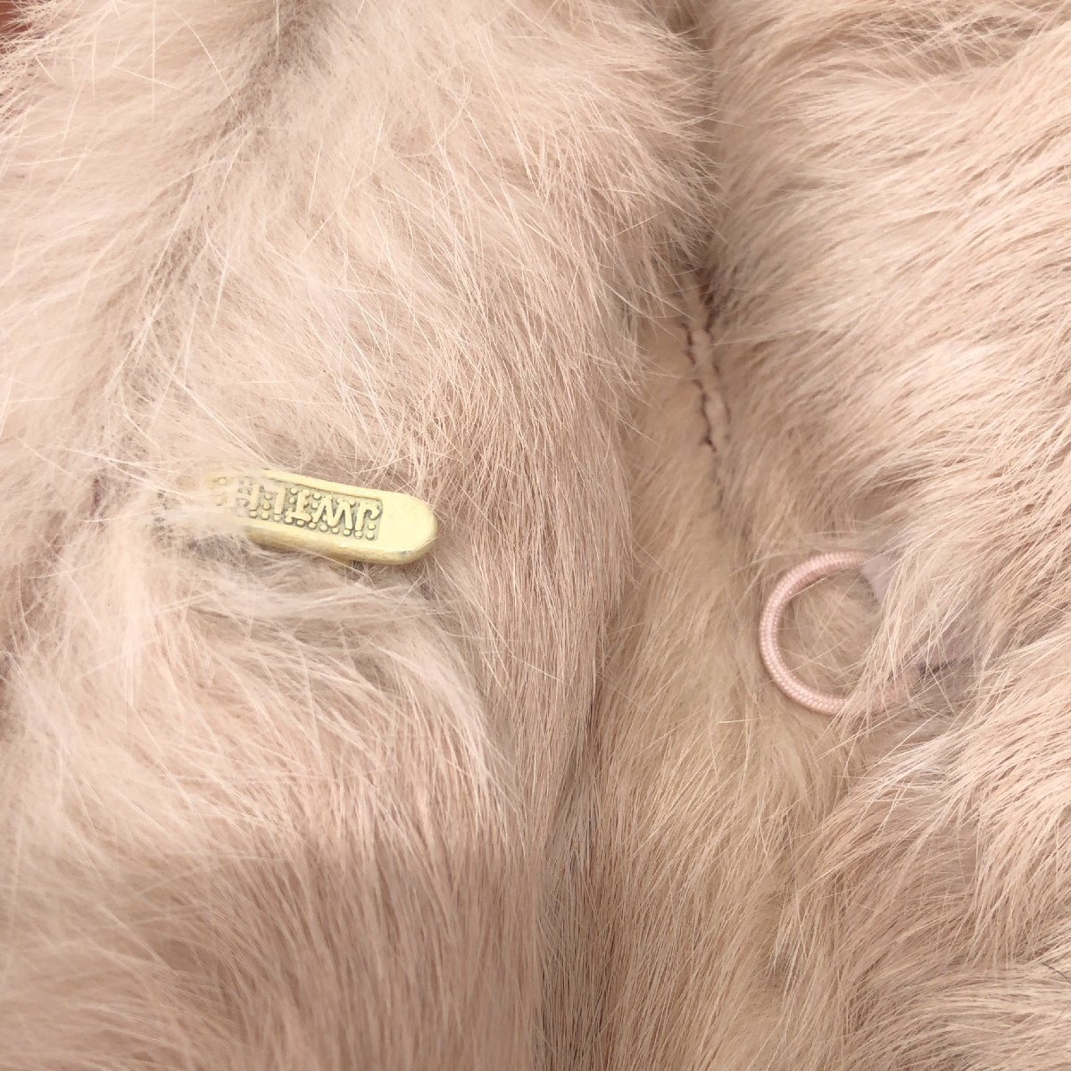 ●ORSAY オルセー ふわふわ 兎革 ラビットムートン ショートコート 40(L) ピンク系 ジャケット ラビットファー 毛皮 y2k archive グランジ_画像8