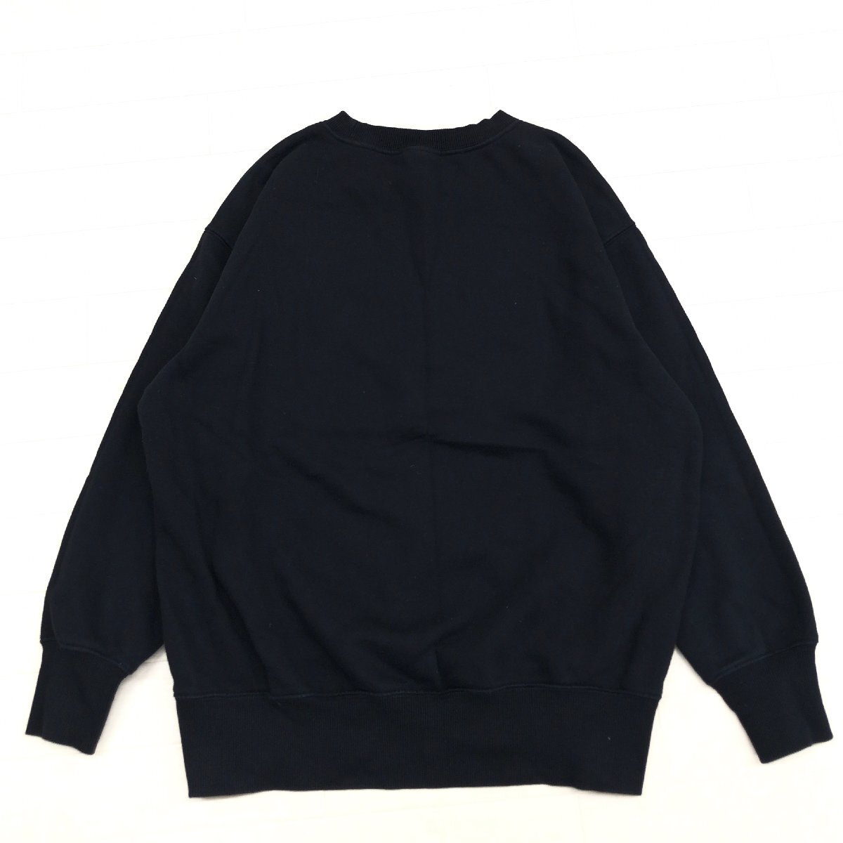 ●NIKE ナイキ 定価8,800円 ロゴ刺繍 フェニックス フリース スウェット トレーナー M 黒 ブラック 裏起毛 ストリート スポーツ レディース_画像2