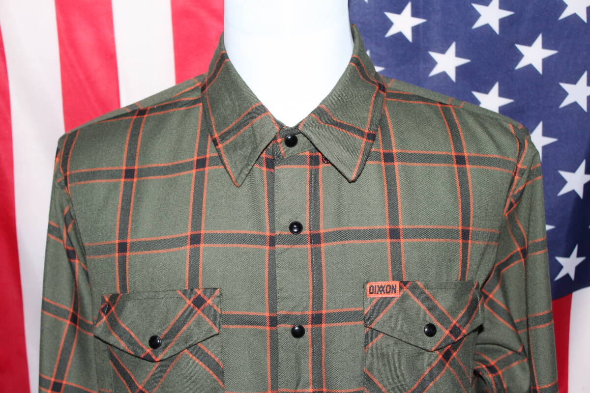 MR149☆DIXXON チェック フランネルシャツ XLsize USED☆_画像3