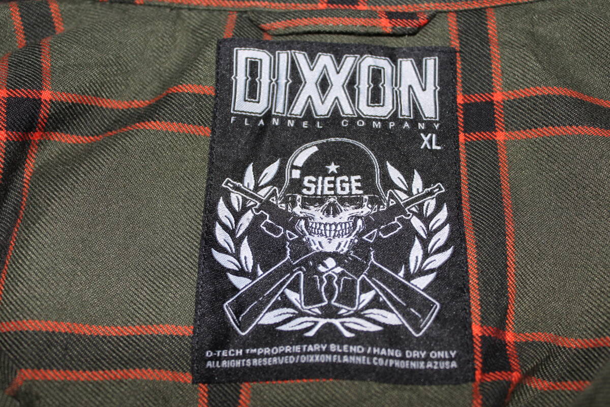 MR149☆DIXXON チェック フランネルシャツ XLsize USED☆_画像5