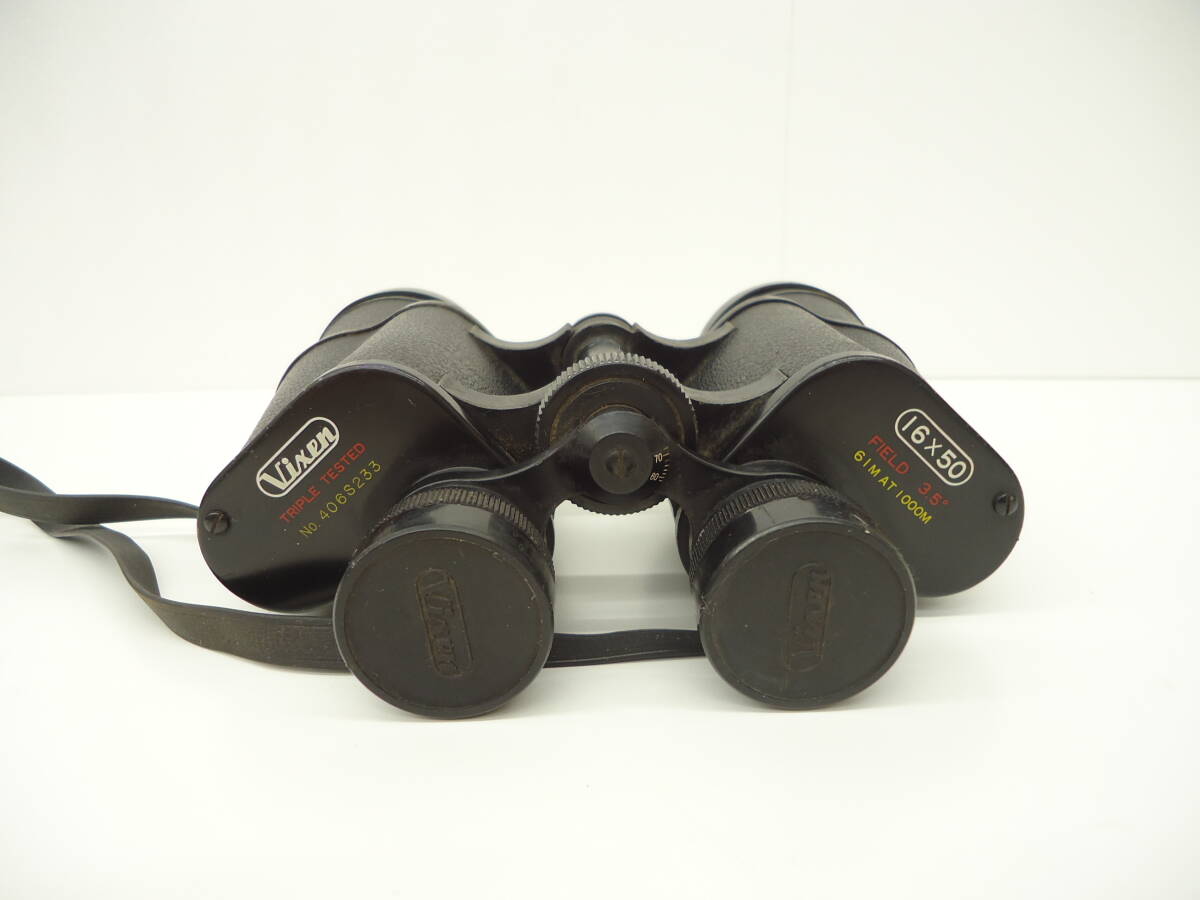 雑貨祭 双眼鏡 Vixen TRIPLE TESTED No.406S233 16×50 FIELD 3.5° 6IM AT 1000M カビあり_画像2