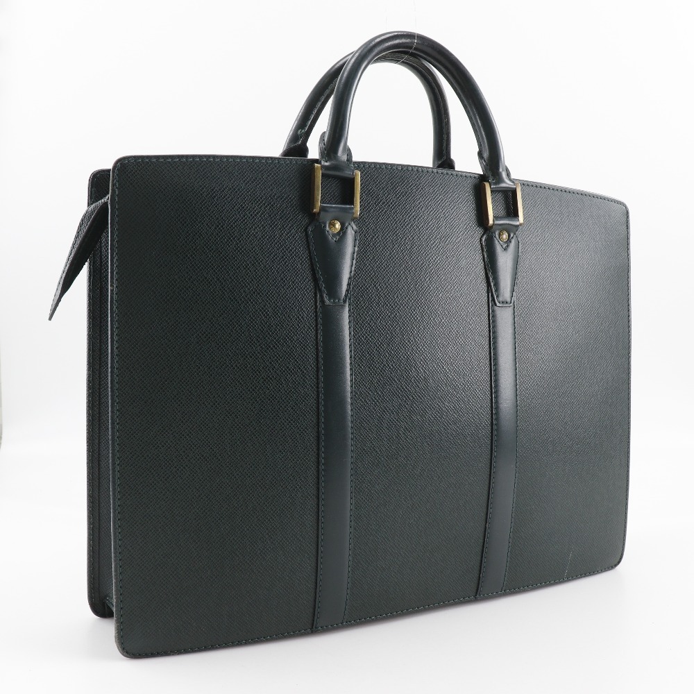 LOUIS VUITTON ルイ・ヴィトン ポルト ドキュマン・ロザン M30054 VI0919 ビジネスバッグ タイガ エピセア 深緑 メンズ【I201525065】中古_画像3