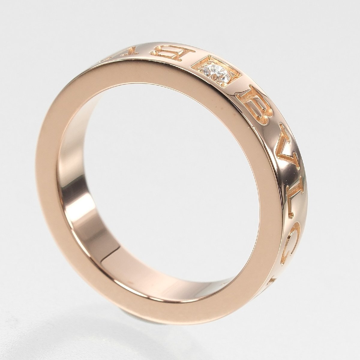  BVLGARY кольцо Be Zero One Esse n автомобиль ru10.5 номер кольцо K18PG розовое золото бриллиант примерно 6.6g BVLGARI[I192625049] б/у 
