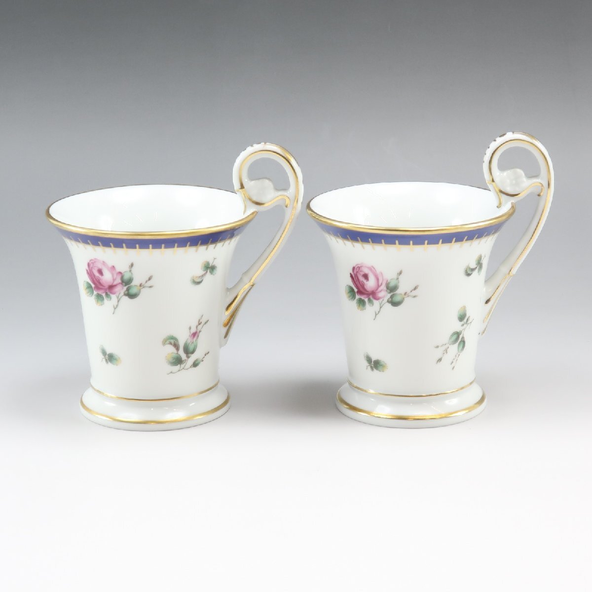 リチャードジノリ プリンセスローズ 食器 チョコレート カップ＆ソーサー×2 Richard Ginori【S202825291】中古_画像2