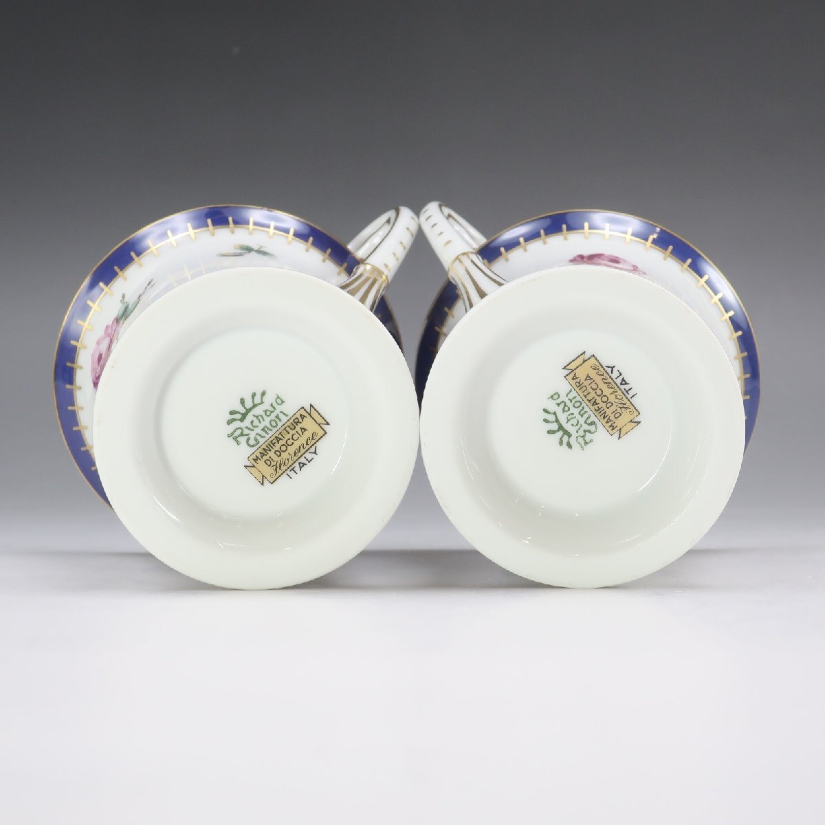 リチャードジノリ プリンセスローズ 食器 チョコレート カップ＆ソーサー×2 Richard Ginori【S202825291】中古_画像10