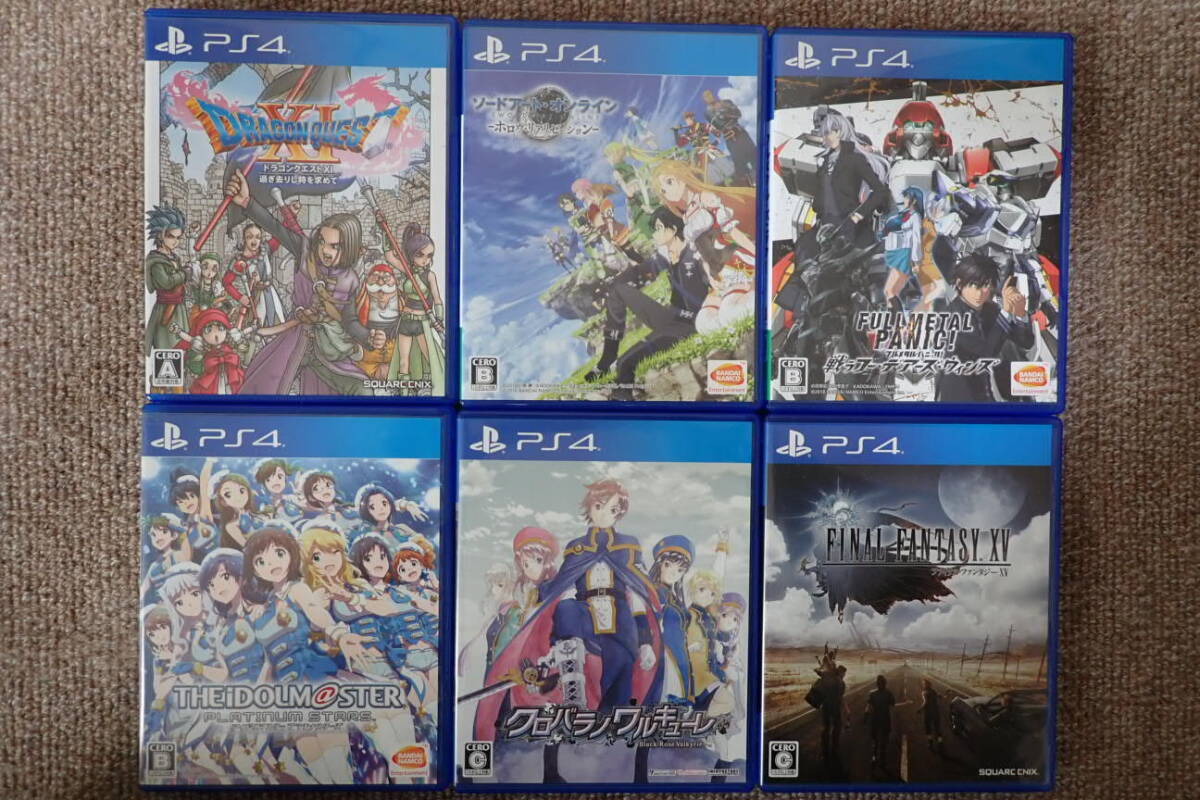 【PS4/ソフト】計13本/ ドラクエ/ アイドルマスター/ フルメタルパニック/ ソードアートオンライン/ ファイナルファンタジーXV/ モンハン_画像2