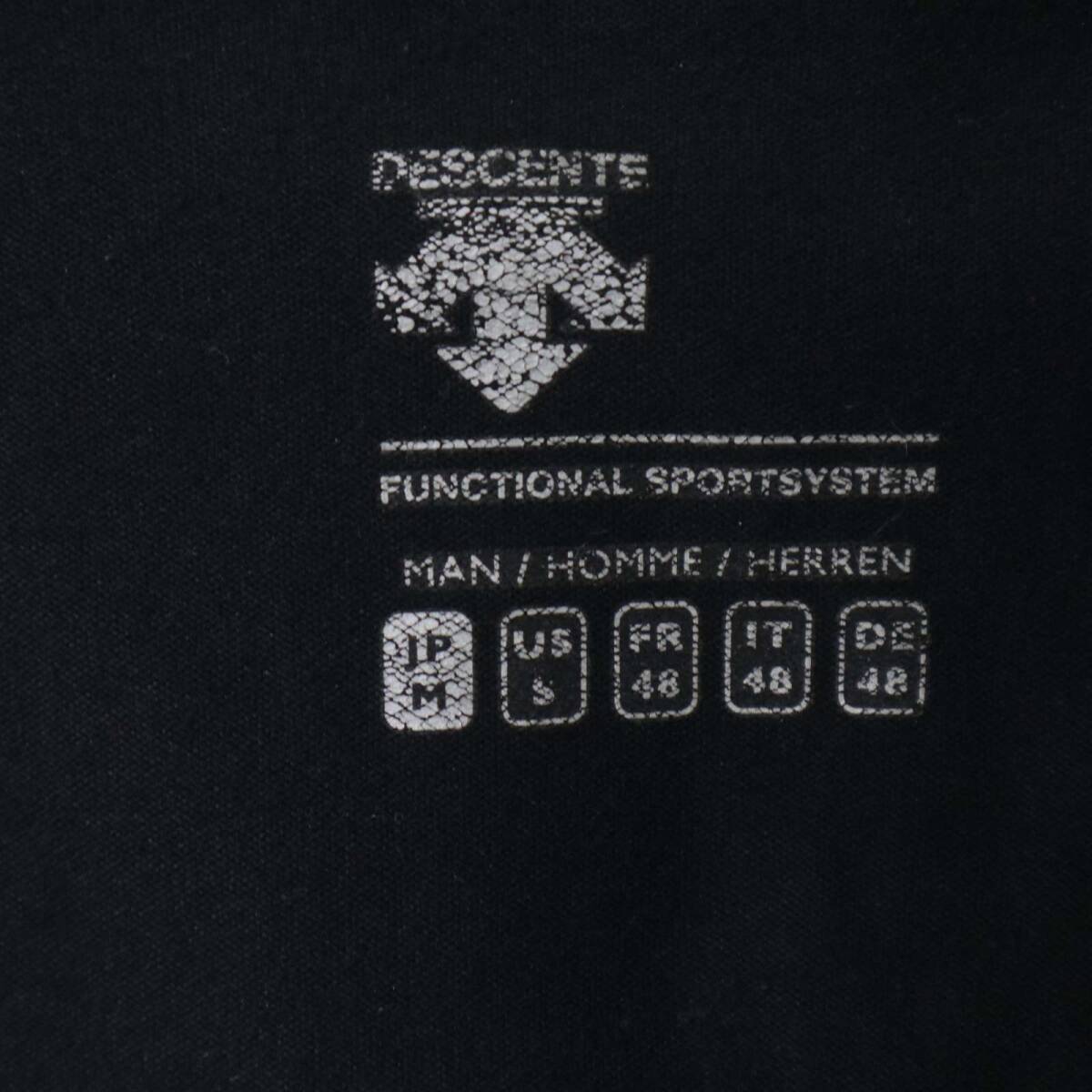 DESCENTE デサント 通年 Move Sport★ ジャージ トラック ジャケット ブルゾン Sz.M メンズ 黒 トレーニング_画像7