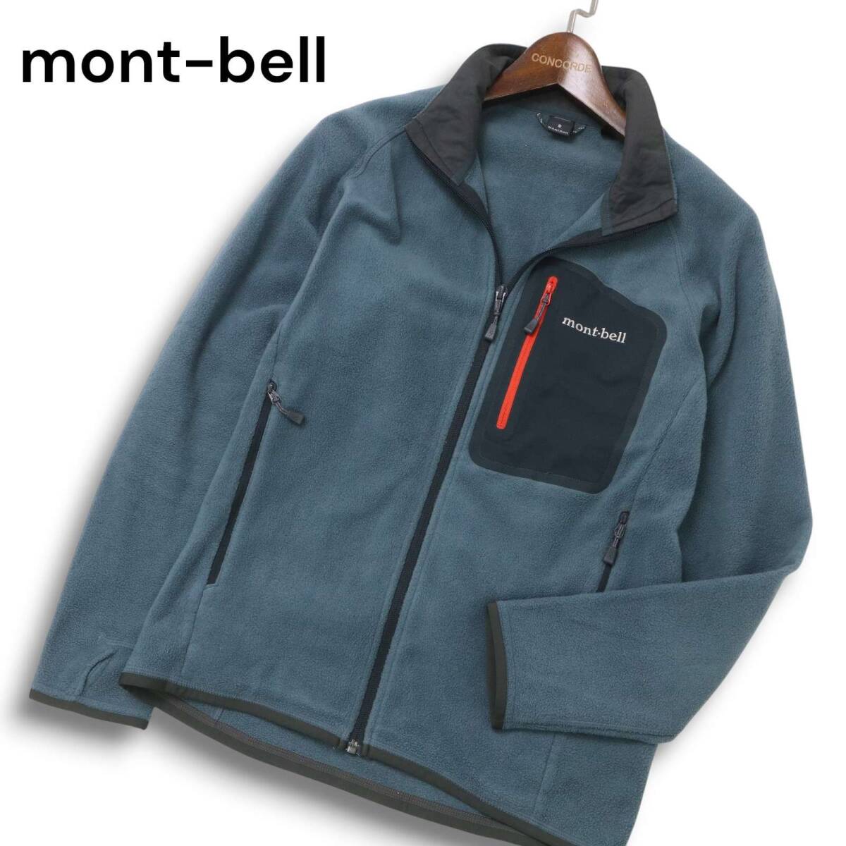 mont-bell モンベル 1106591 秋冬 クリマプラス100★ フリース ジャケット ブルゾン Sz.S メンズ アウトドア_画像1