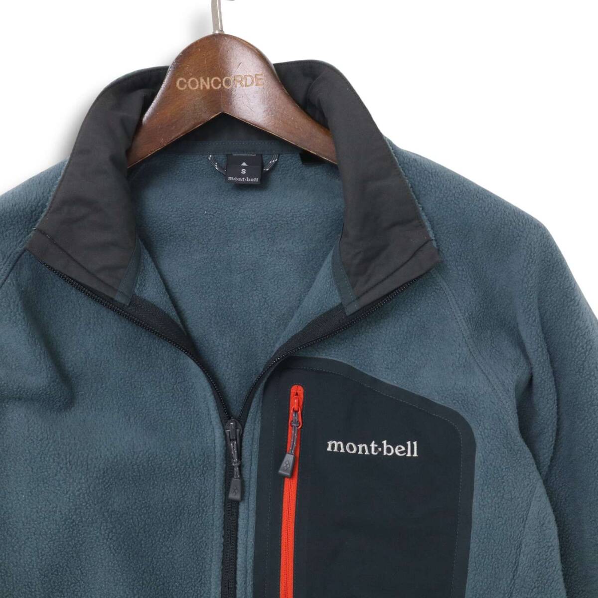 mont-bell モンベル 1106591 秋冬 クリマプラス100★ フリース ジャケット ブルゾン Sz.S メンズ アウトドア_画像2