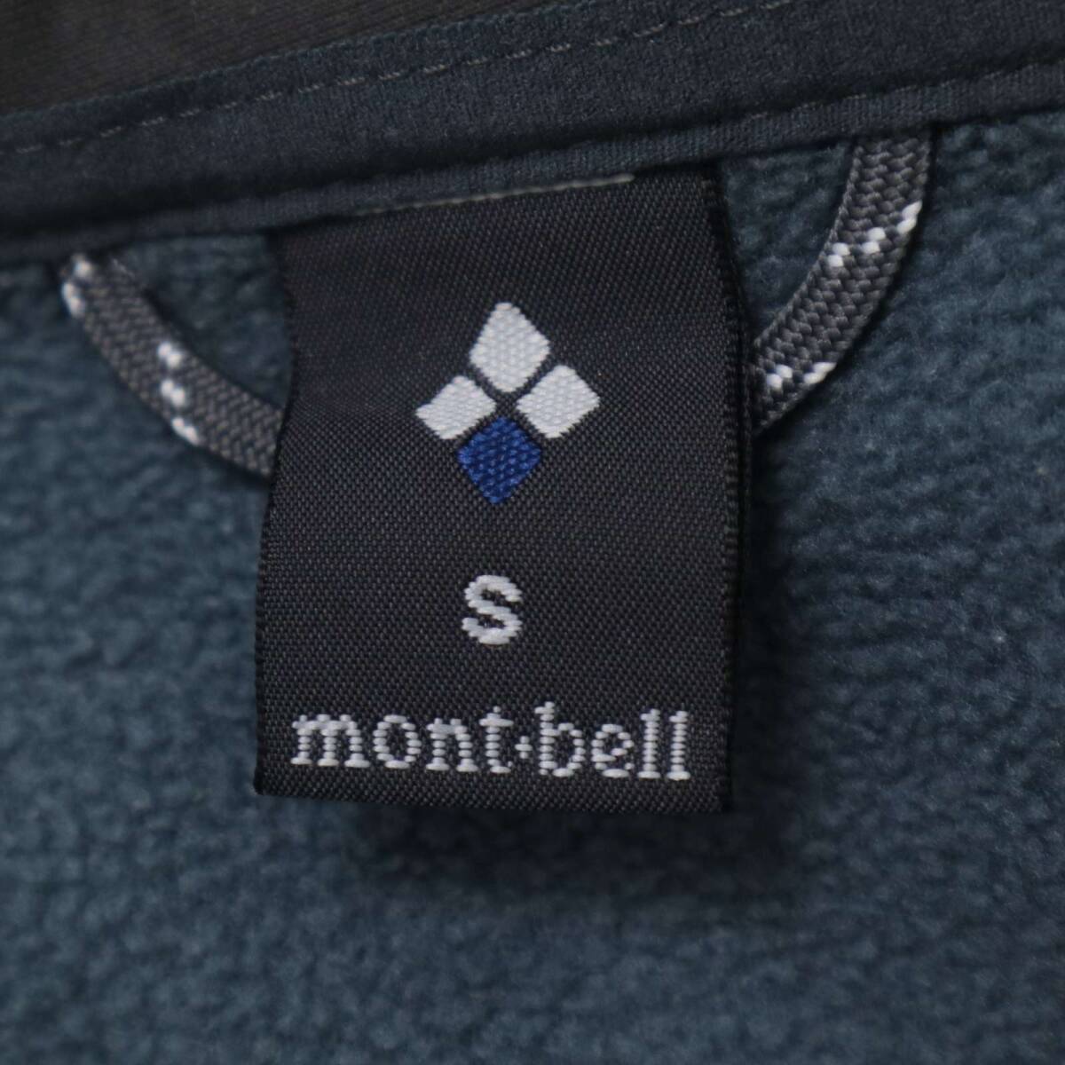 mont-bell モンベル 1106591 秋冬 クリマプラス100★ フリース ジャケット ブルゾン Sz.S メンズ アウトドア_画像6