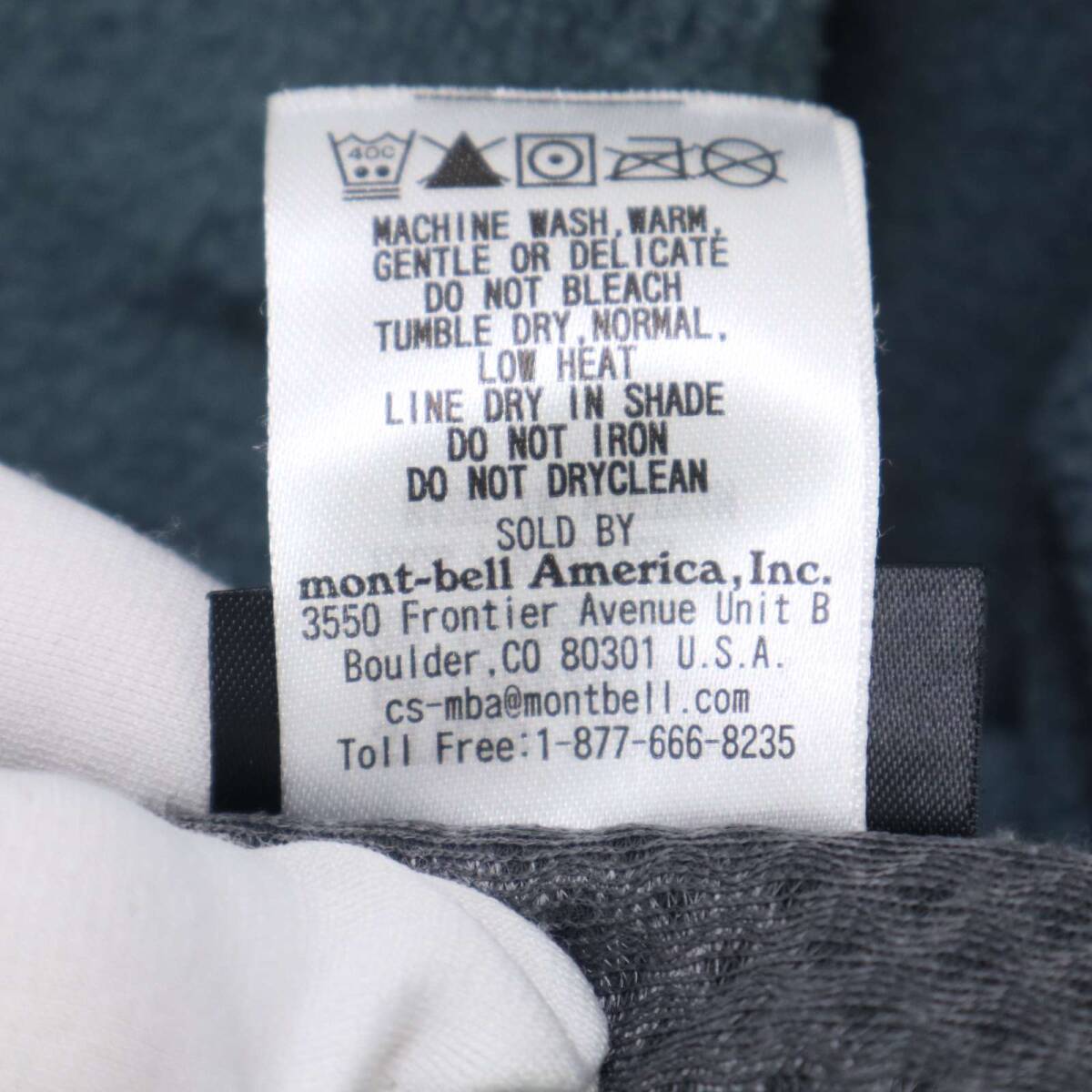 mont-bell モンベル 1106591 秋冬 クリマプラス100★ フリース ジャケット ブルゾン Sz.S メンズ アウトドア_画像9