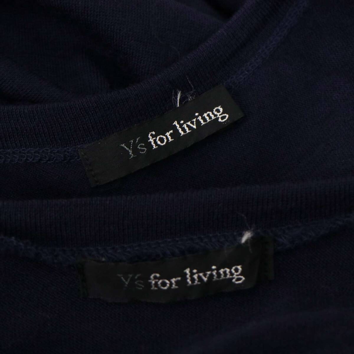 Y's for living ワイズ フォーリビング ヨウジヤマモト 秋冬 ウール切替 ニット カーディガン ワンピース セットアップ Sz.F_画像5