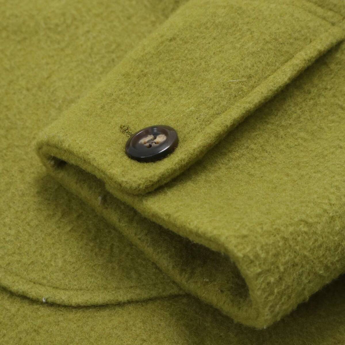 go slow caravan ゴースローキャラバン 秋冬 ウール混★ ロゴ刺繍 ボア マウンテン パーカー ジャケット Sz.3 メンズ_画像3