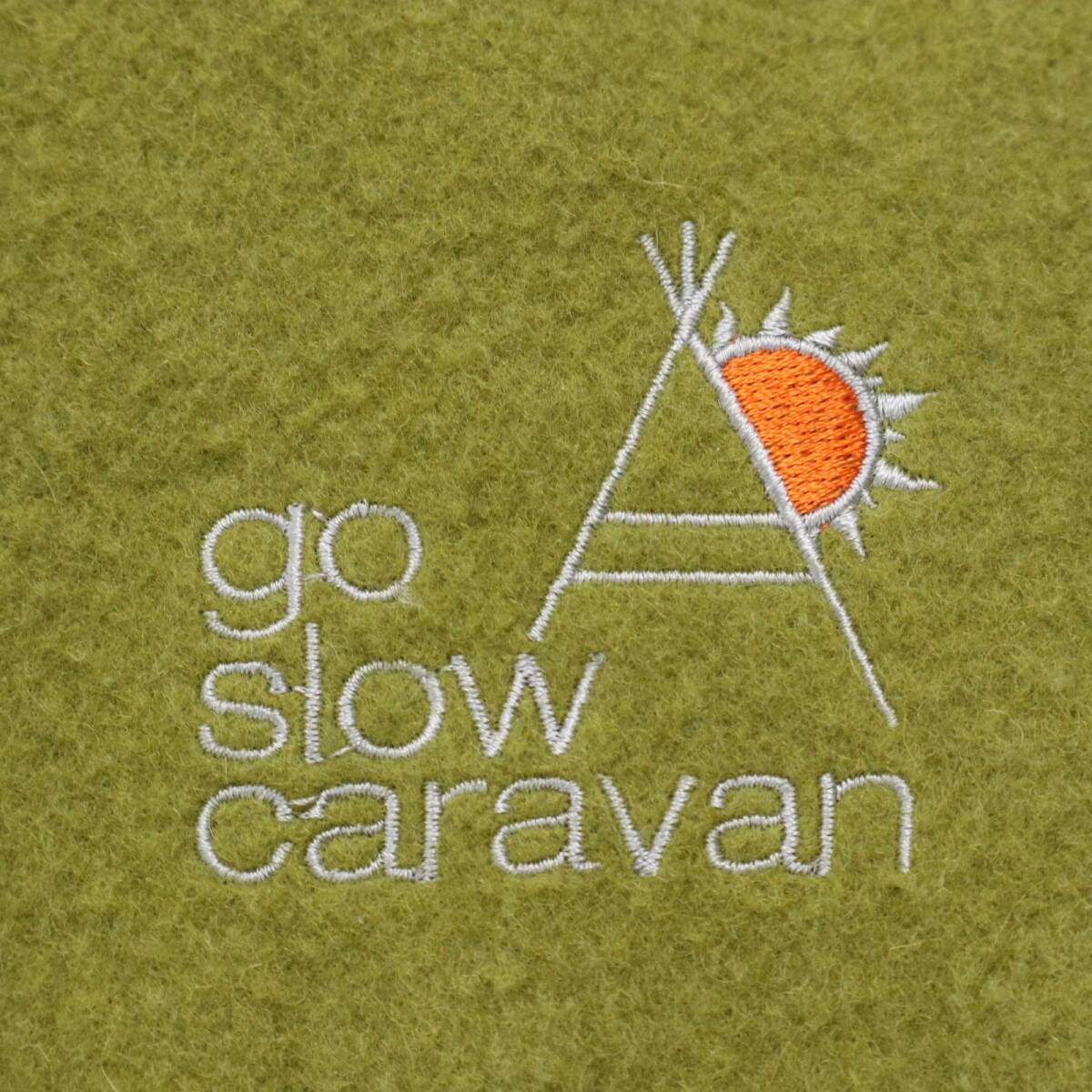 go slow caravan ゴースローキャラバン 秋冬 ウール混★ ロゴ刺繍 ボア マウンテン パーカー ジャケット Sz.3 メンズ_画像5