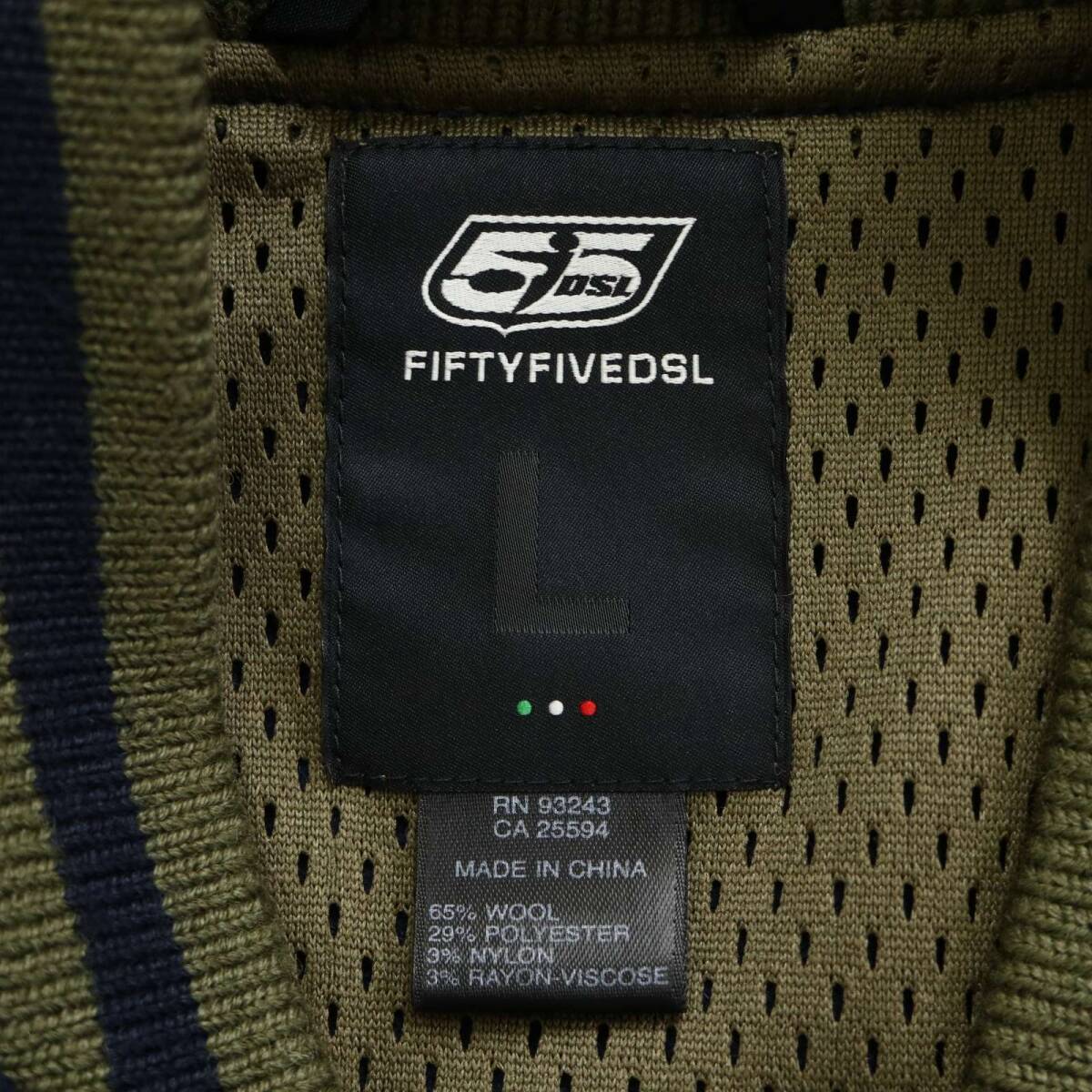 55DSLfif чай пять дизель осень-зима * шерсть куртка блузон жакет Sz.L мужской 