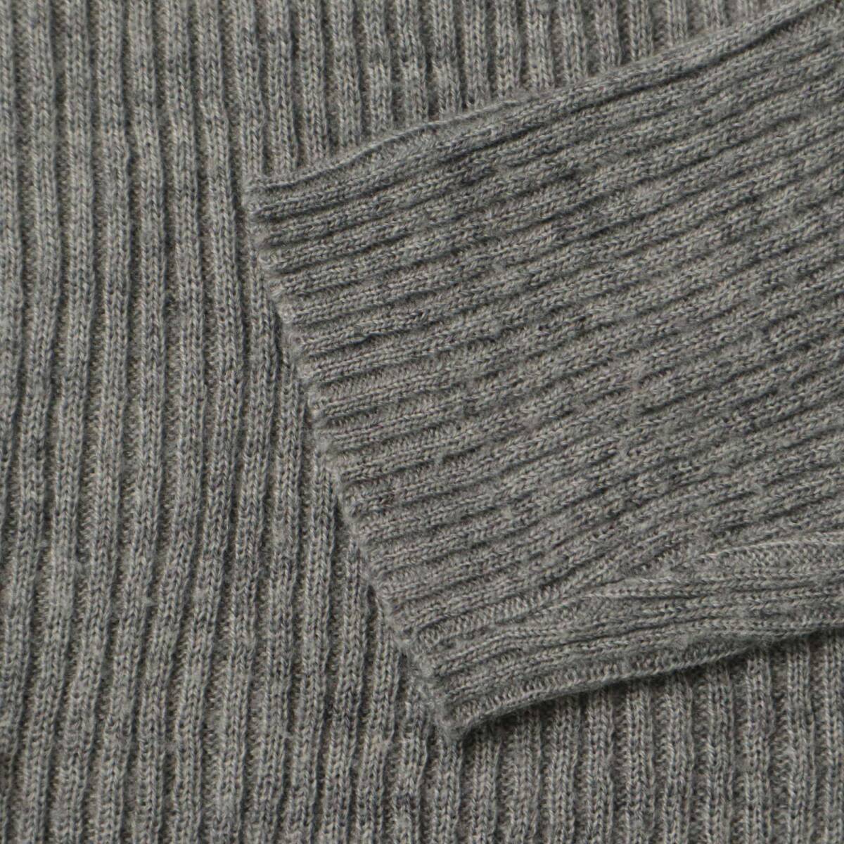 A.S.M アトリエサブ メン 秋冬 リブ★ Vネック ニット セーター Sz.M メンズ 灰 グレー ASM_画像3