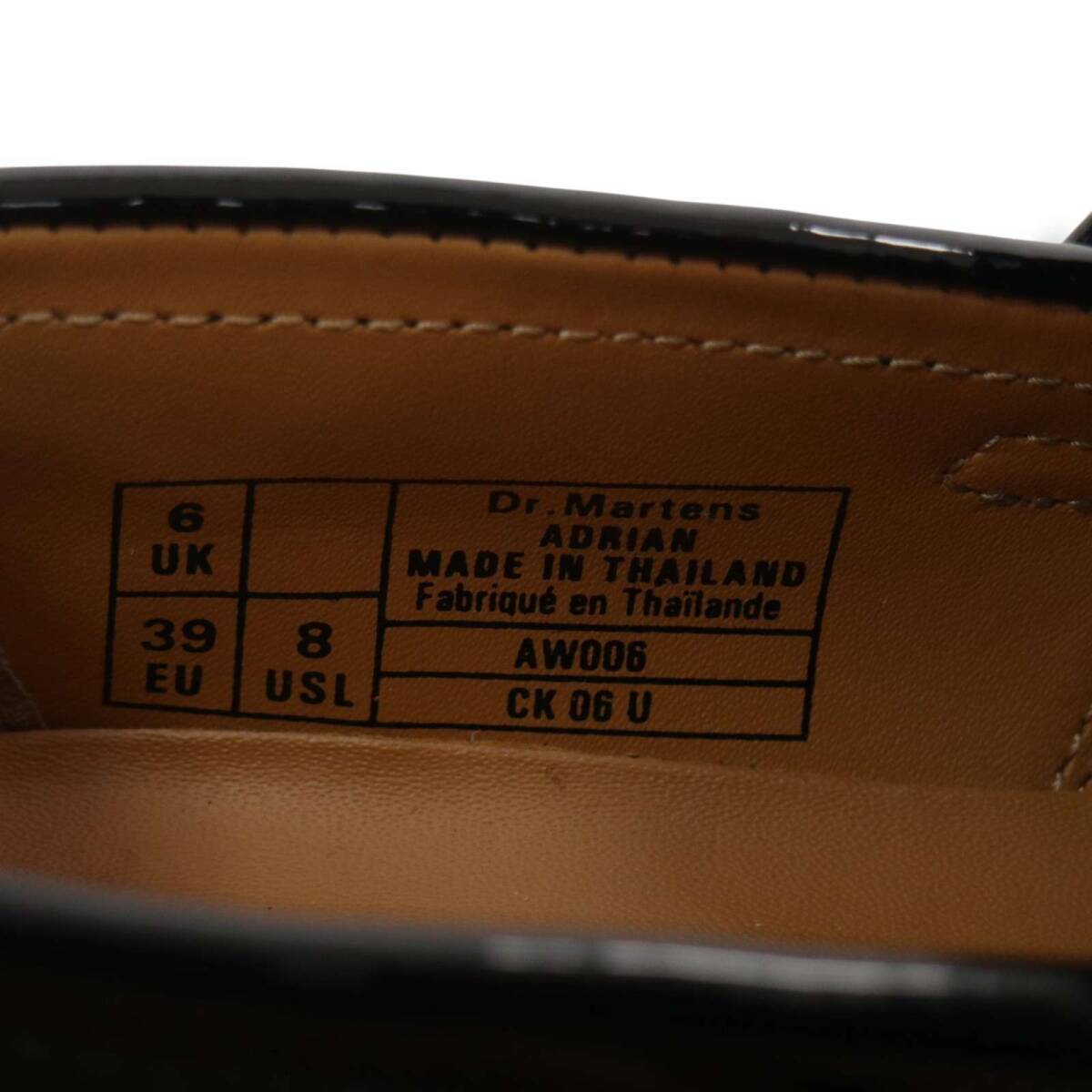 Dr.Martens Dr. Martens [ADRIAN]ei дуриан эмаль кисточка Loafer обувь Sz.UK6 мужской женский чёрный 
