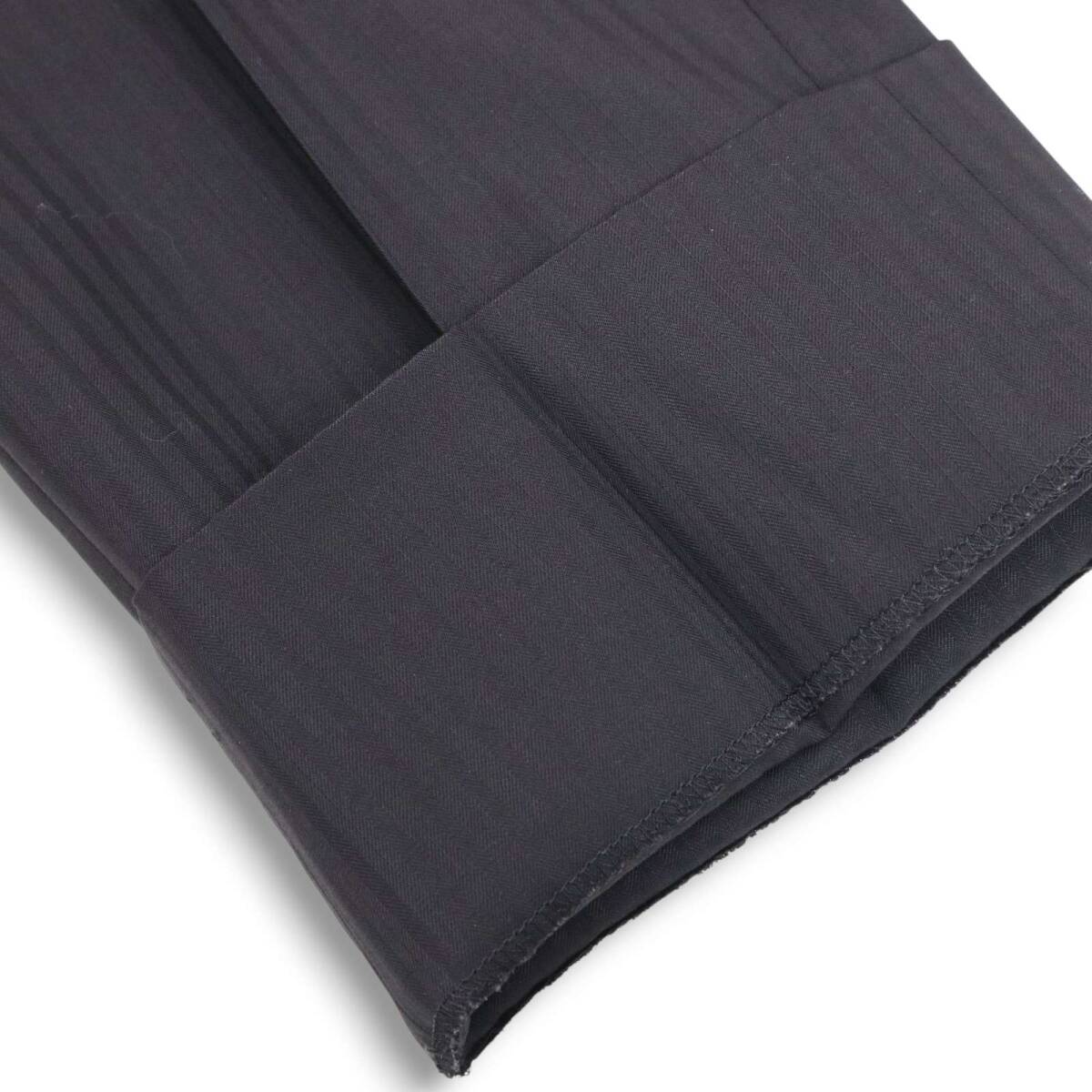 A.S.M アトリエサブ メン 通年 総裏★ シャドーストライプ スリム セットアップ スーツ Sz.50　メンズ 黒 ビジネス_画像7