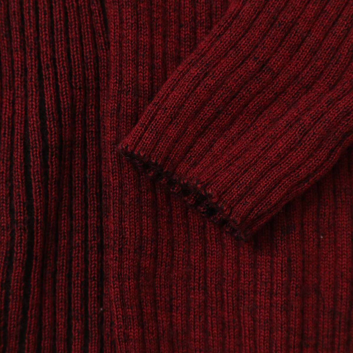 JEAN PAUL GAULTIER HOMME Jean-Paul Gaultier Homme шерсть 100%*ta-toru шея ребра вязаный свитер Sz.46 мужской 