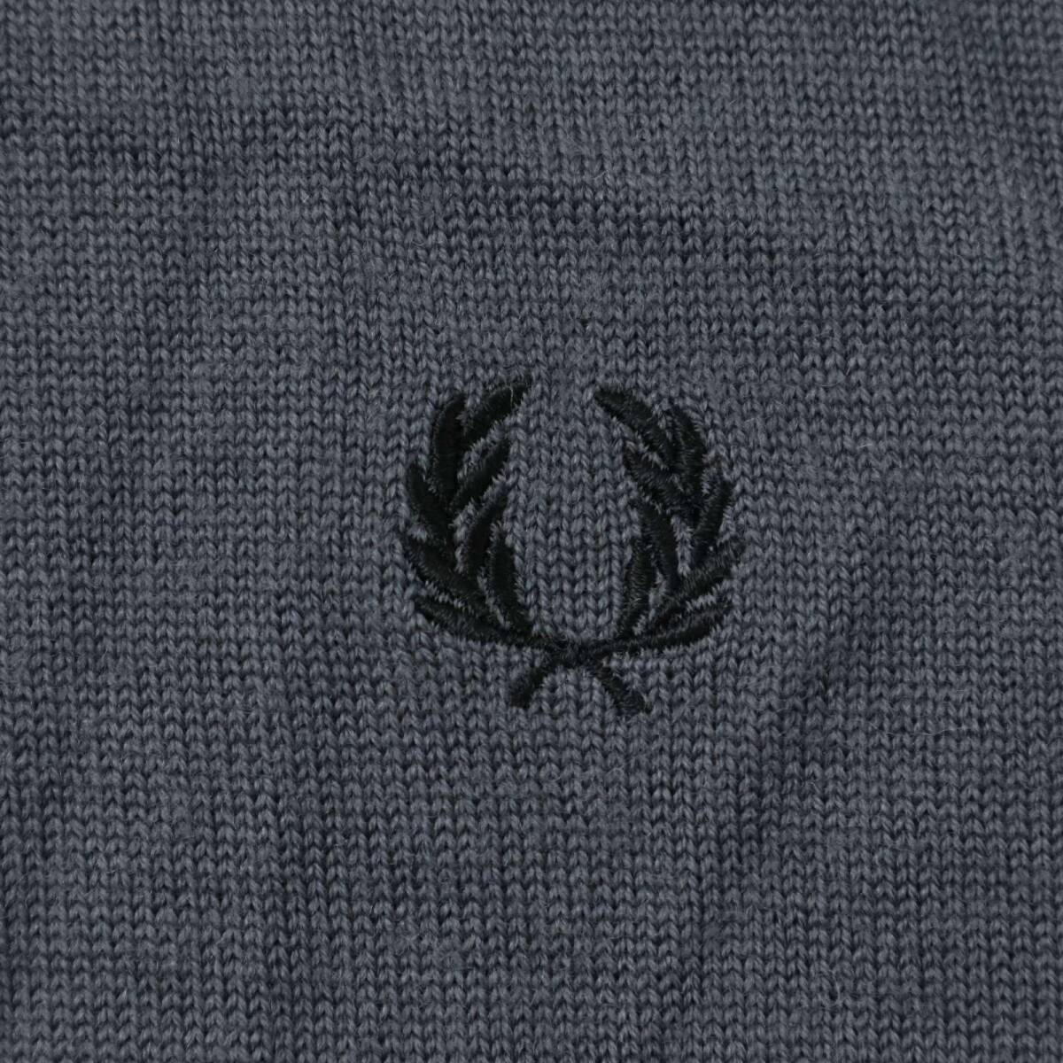 FRED PERRY Fred Perry K4501 осень-зима melino шерсть 100%* Classic вырез лодочкой вязаный свитер Sz.S мужской 
