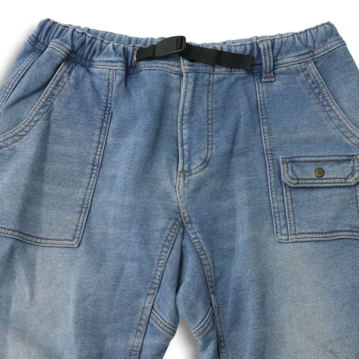 BILLABONG ビラボン USED加工★ストレッチ スウェット デニム クライミング パンツ ジーンズ Sz.L メンズ_画像3