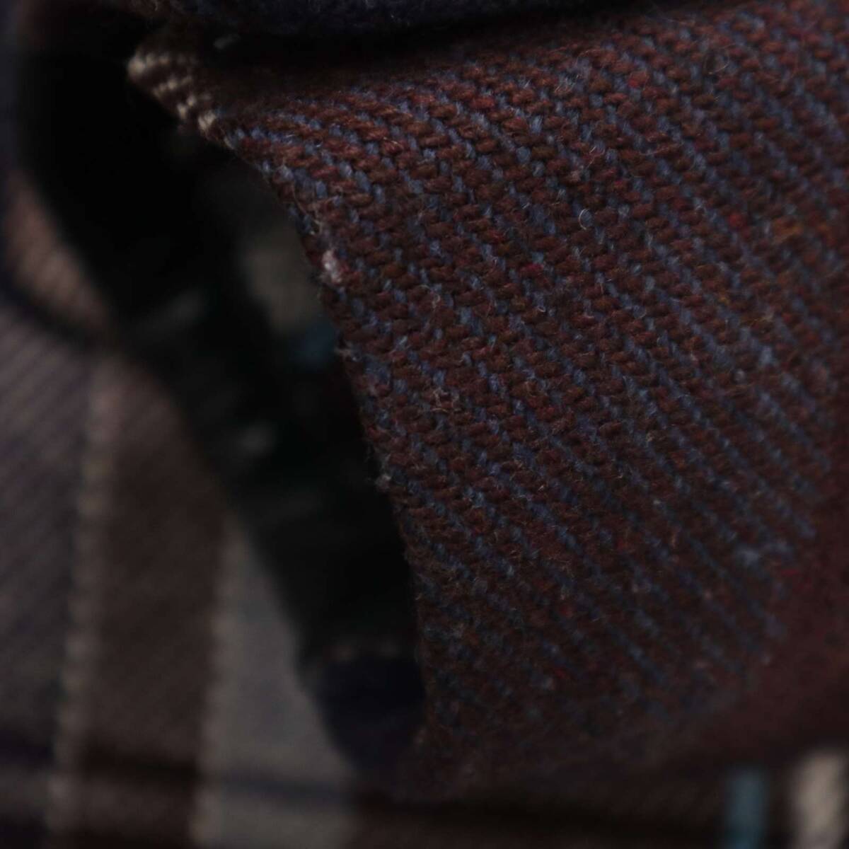 DIESEL ディーゼル 秋冬 ウール混 ツイード★ チェック柄 チェスター コート Sz.S メンズ_画像3