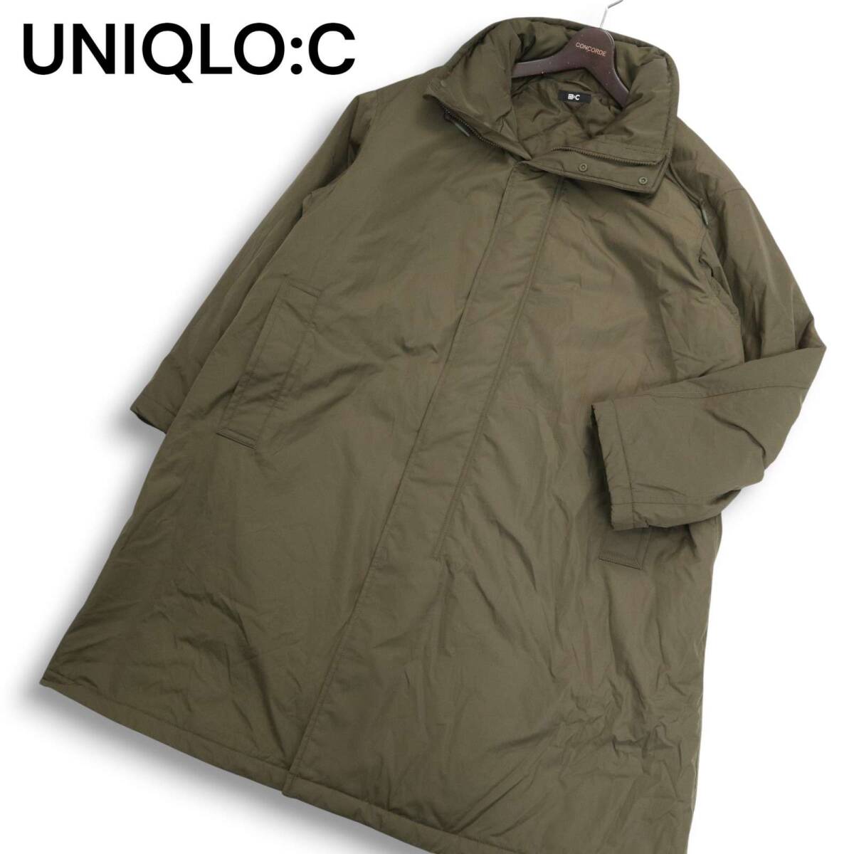 24AW★ UNIQLO:C ユニクロC 秋冬★ 中綿 スタンドカラー フーデッド コート Sz.L メンズ_画像1