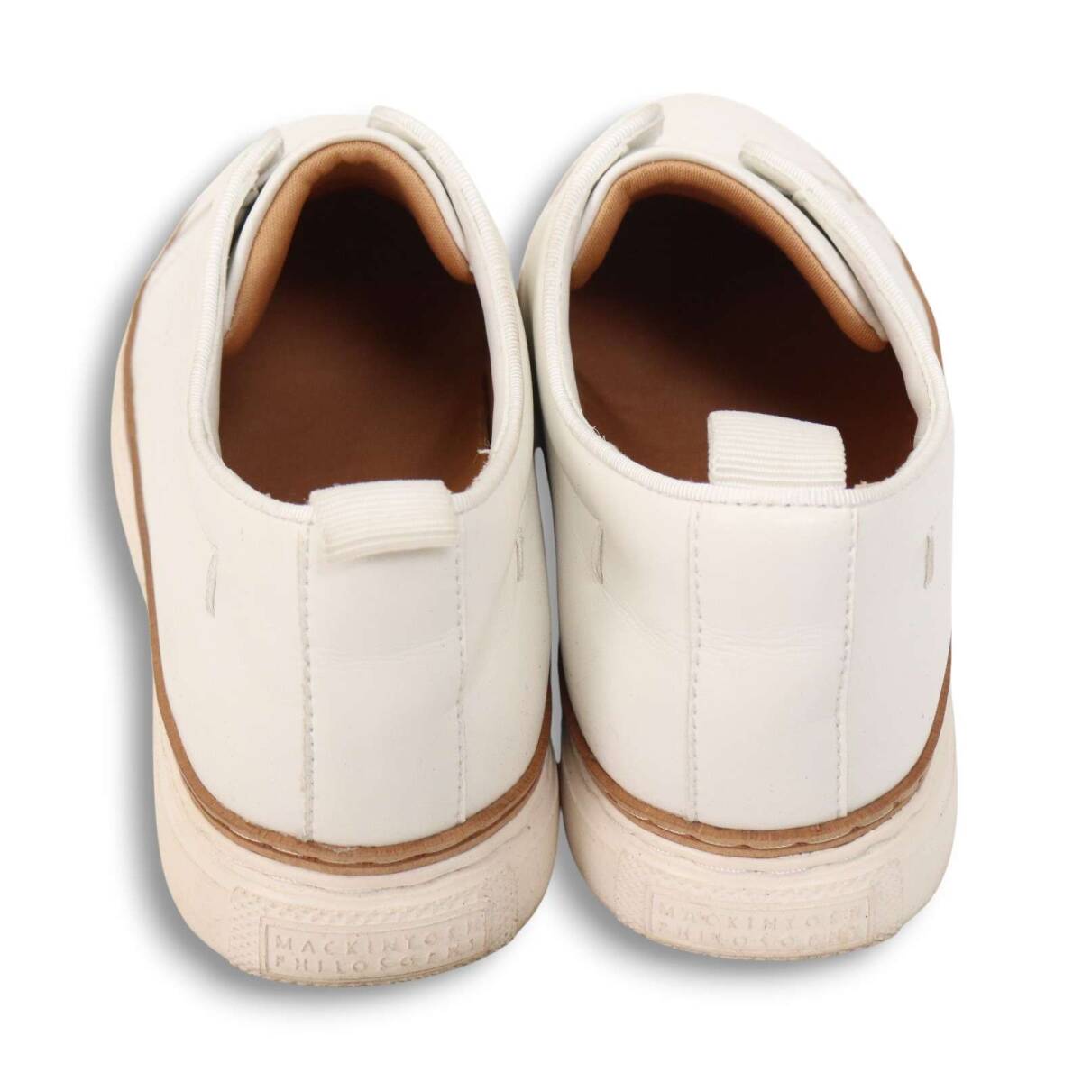 MACKINTOSH PHILOSOPHY マッキントッシュ フィロソフィー 6372 ロゴ スリッポン スニーカー Sz.24 レディース ホワイト_画像6