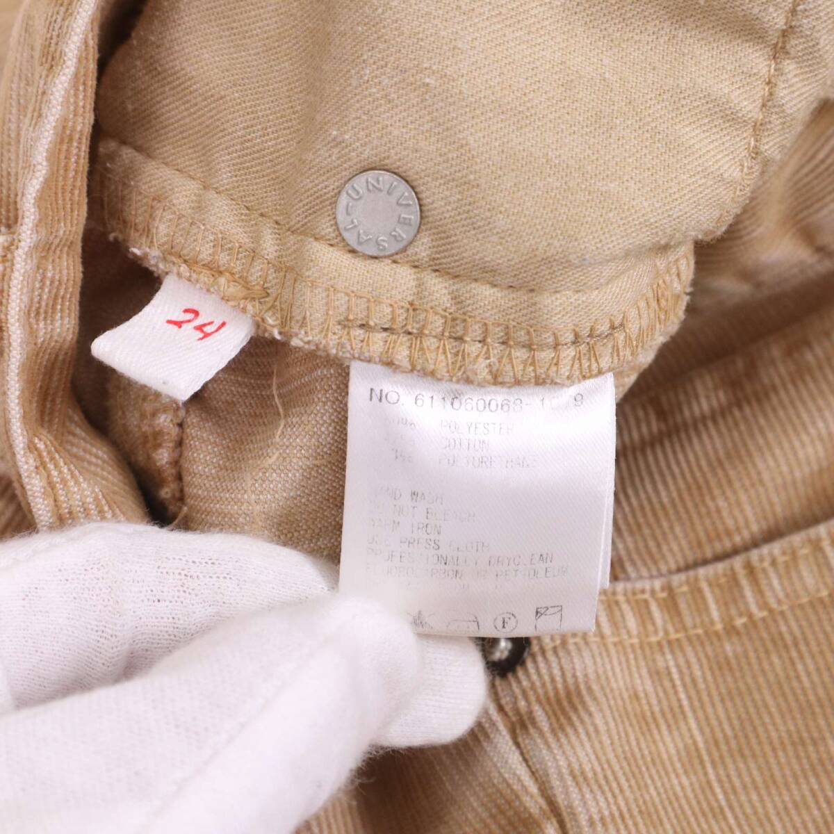 R.H Vintage ロンハーマン ヴィンテージ 秋冬 ストレッチ コーデュロイ★ パンツ Sz.24 レディース 日本製_画像7