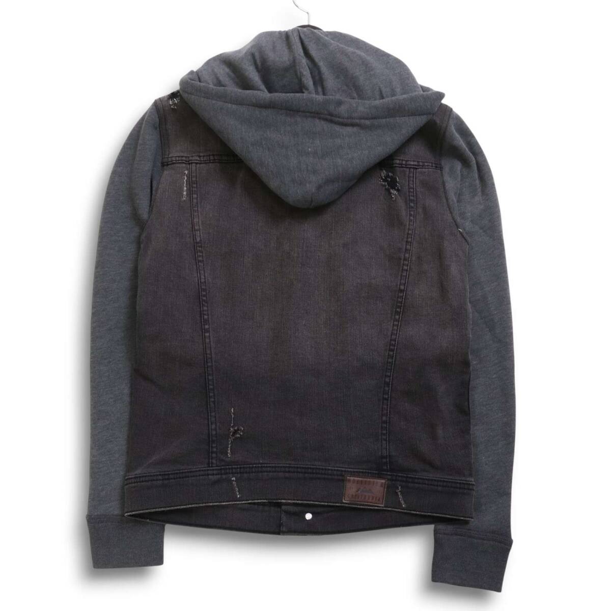  новый товар не использовался * HOLLISTER Hollister тренировочный переключатель * повреждение обработка G Jean f-ti- Denim жакет Sz.S мужской пепел 