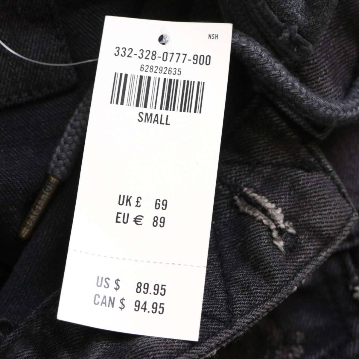  новый товар не использовался * HOLLISTER Hollister тренировочный переключатель * повреждение обработка G Jean f-ti- Denim жакет Sz.S мужской пепел 