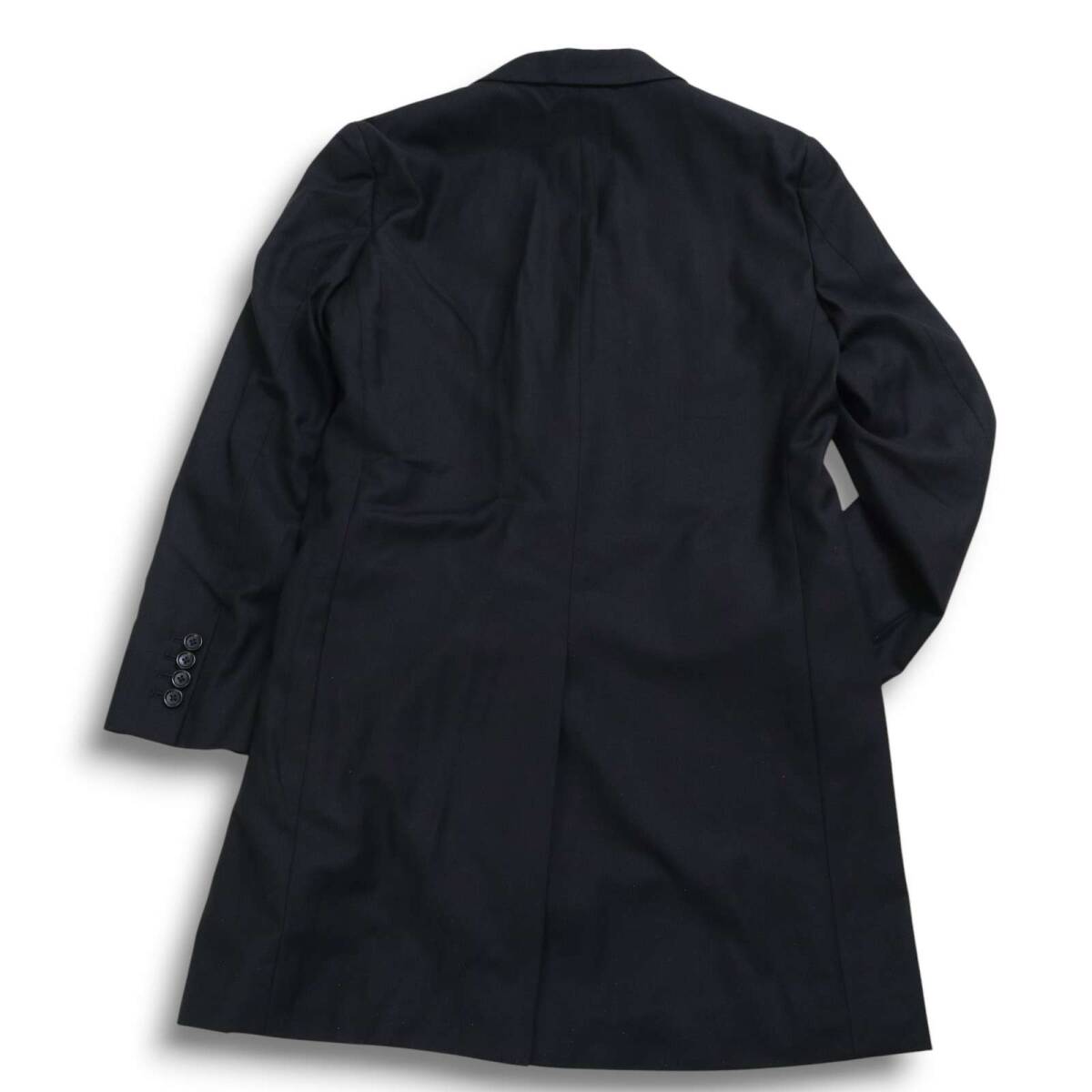 MONKEY TIME モンキータイム ユナイテッドアローズ 通年★ ポリレーヨン チェスター コート Sz.S メンズ 黒_画像4