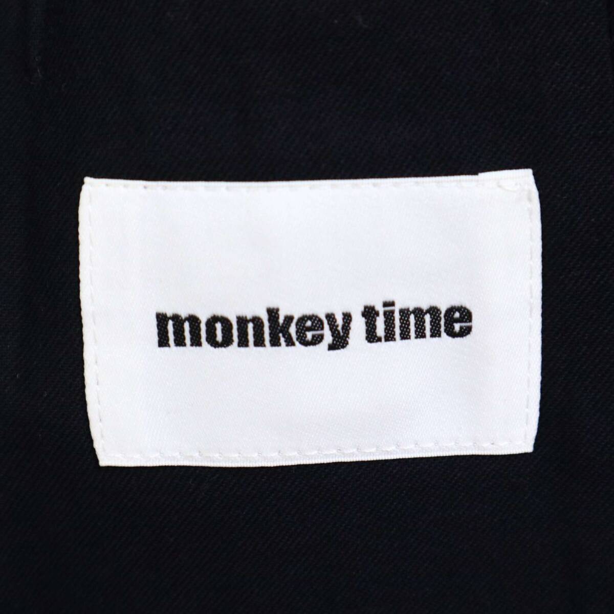 MONKEY TIME モンキータイム ユナイテッドアローズ 通年★ ポリレーヨン チェスター コート Sz.S メンズ 黒_画像6