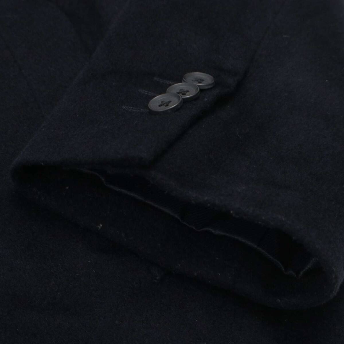 UNIQLO ユニクロ 秋冬★ ウール カシミヤ チェスターコート Sz.XL メンズ 紺 ネイビー 大きいサイズ_画像3