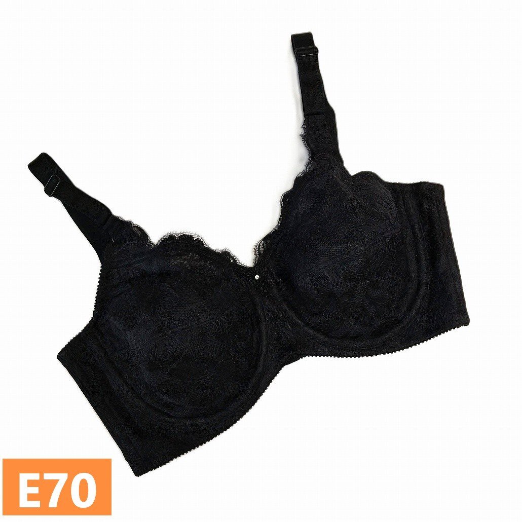 シャンデール ブラジャー E70 ベル ブラック 黒 新品未使用 サンプル フルカップ 補正 補整 ワイヤー入 s1271_画像1