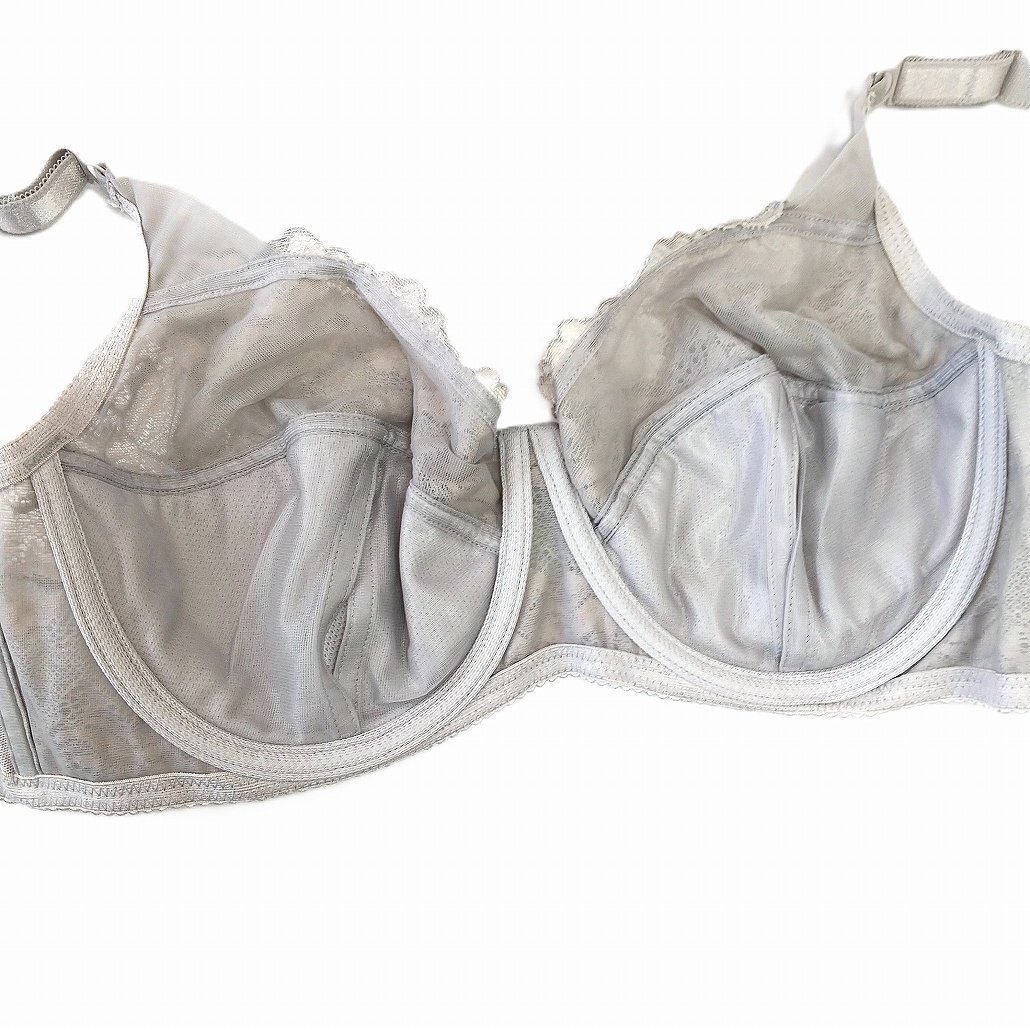 ダイアナ ブラジャー E85 グレー系 ダイアジェンヌ 補正 補整 日本製 大きいサイズ USED ワイヤー入り d1328_画像4