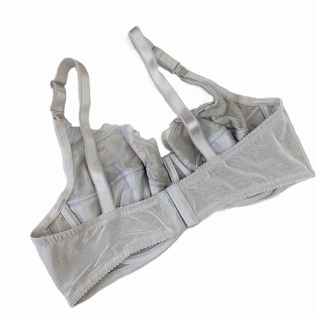 ダイアナ ブラジャー E85 グレー系 ダイアジェンヌ 補正 補整 日本製 大きいサイズ USED ワイヤー入り d1328_画像2